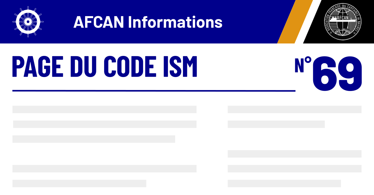 Lire la suite à propos de l’article RESPONSABILITÉS et AUTORITÉ du capitaine de navire vis-à-vis de l&rsquo;application du code ISM à bord de son navire