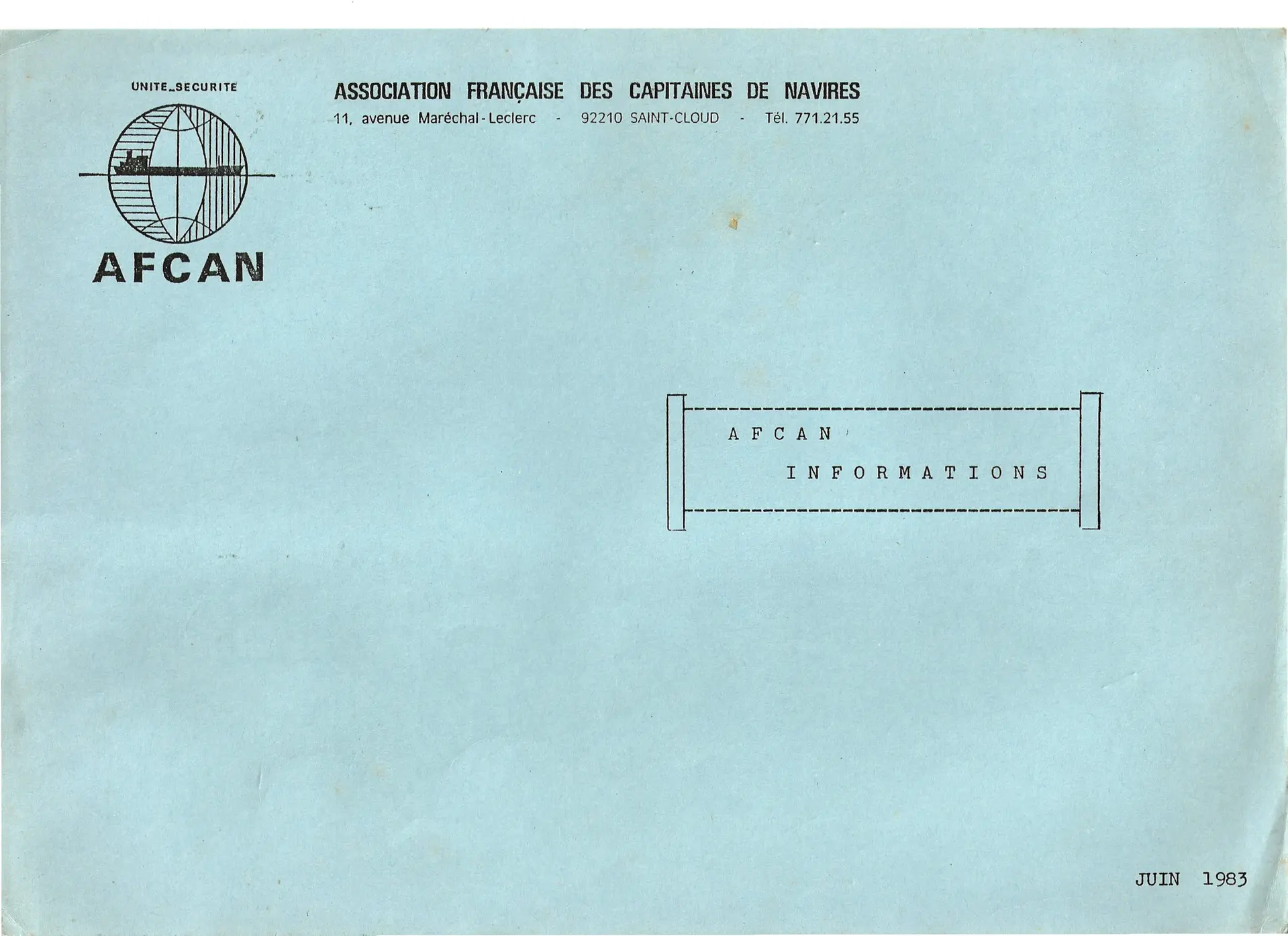 Lire la suite à propos de l’article AFCAN Informations n°0-1