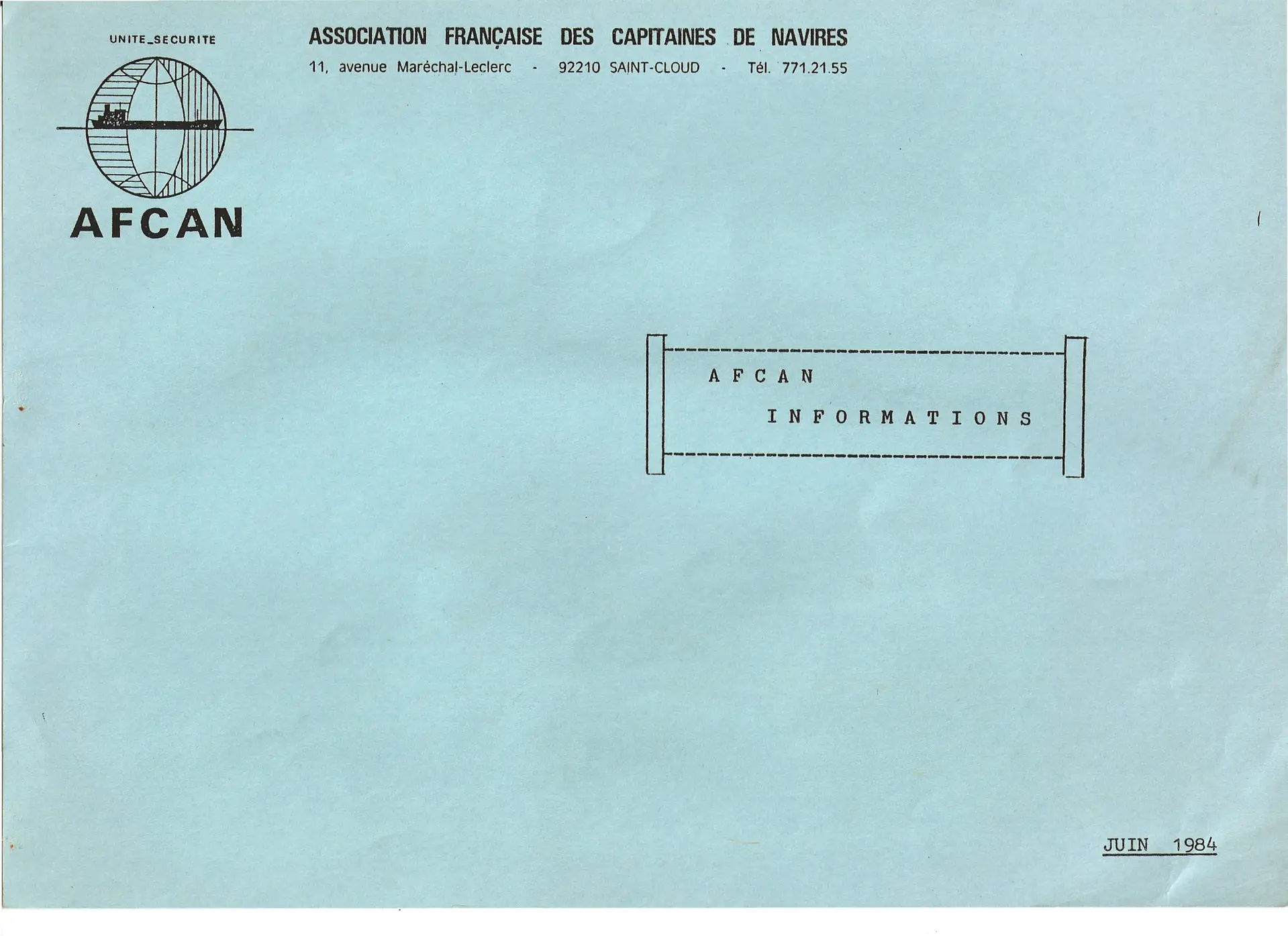 Lire la suite à propos de l’article AFCAN Informations n°0-4