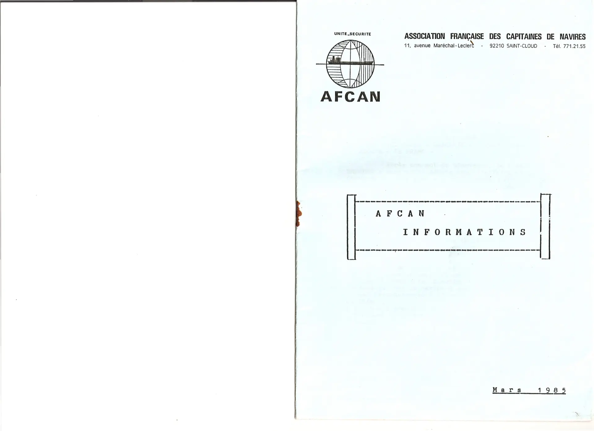 Lire la suite à propos de l’article AFCAN Informations n°0-6