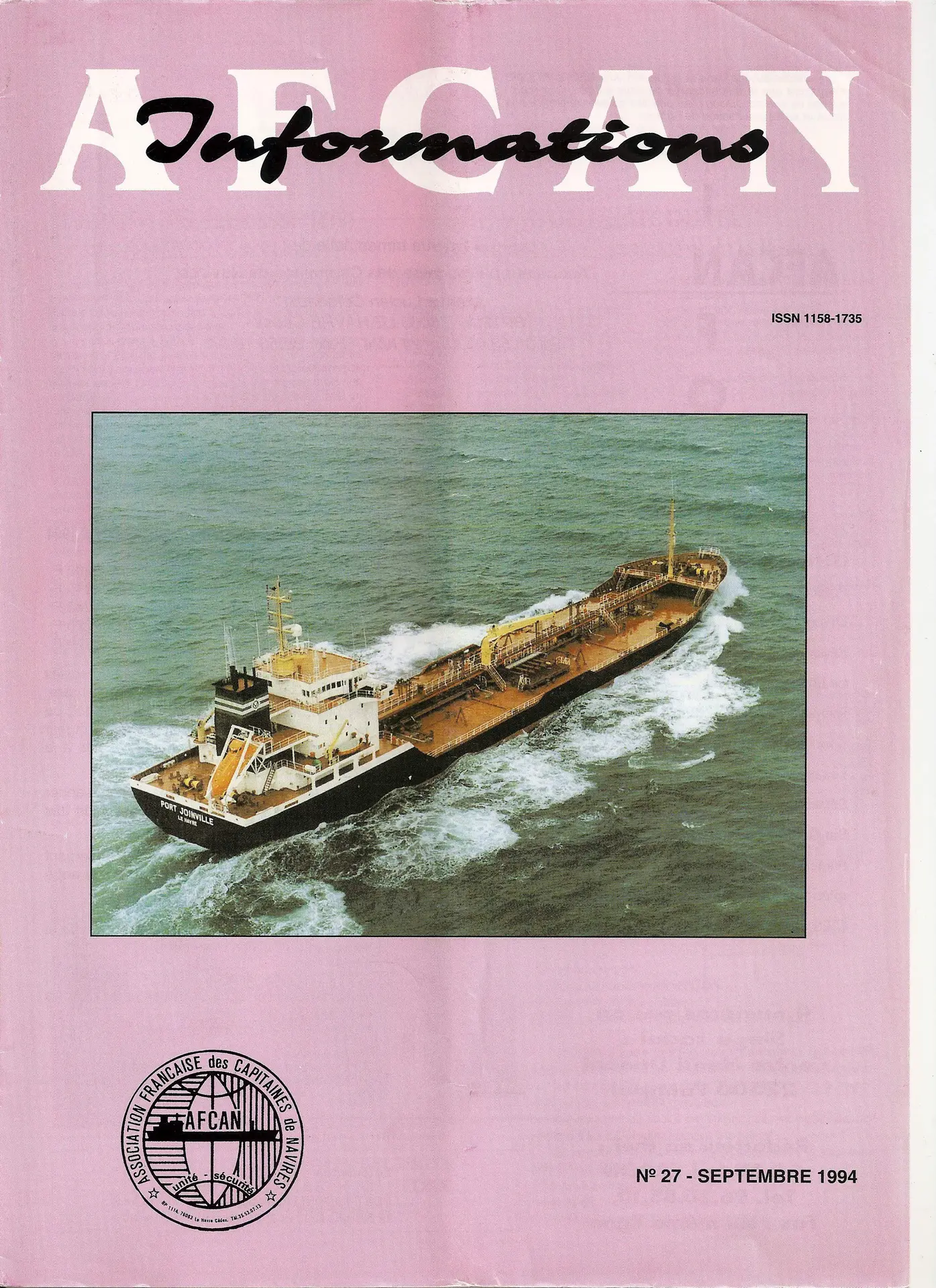 Lire la suite à propos de l’article AFCAN Informations n°27
