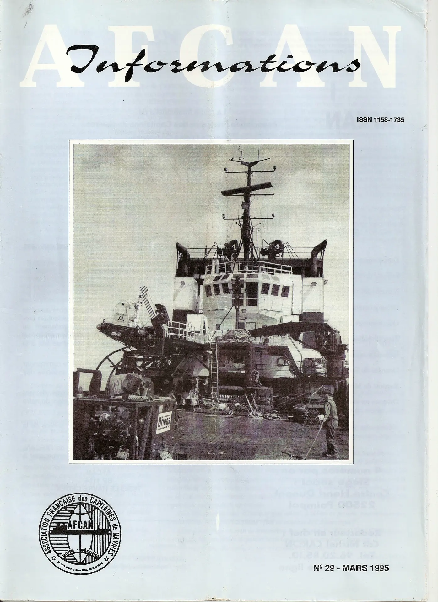 Lire la suite à propos de l’article AFCAN Informations n°29
