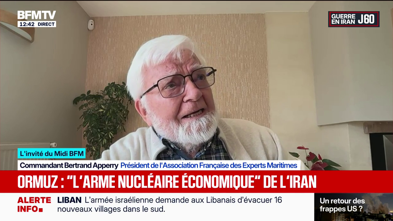 Intervention de Bertrand Apperry sur BFM TV à propos de la crise du détroit d&rsquo;Ormuz