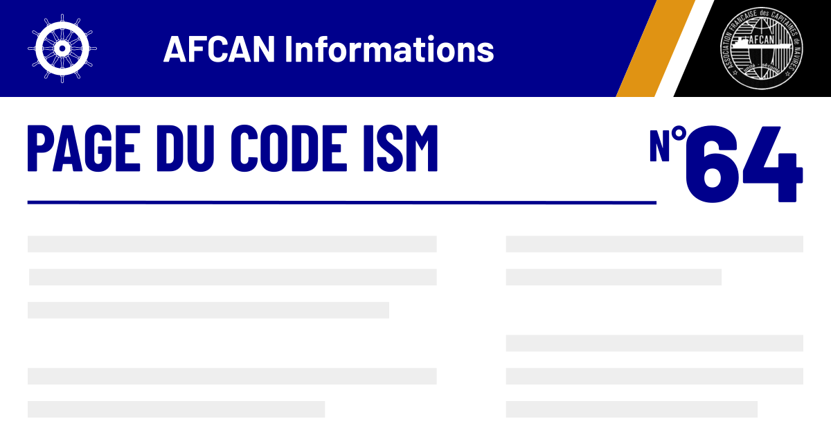 You are currently viewing Responsabilité des compagnies maritimes dans l&rsquo;application du code ISM